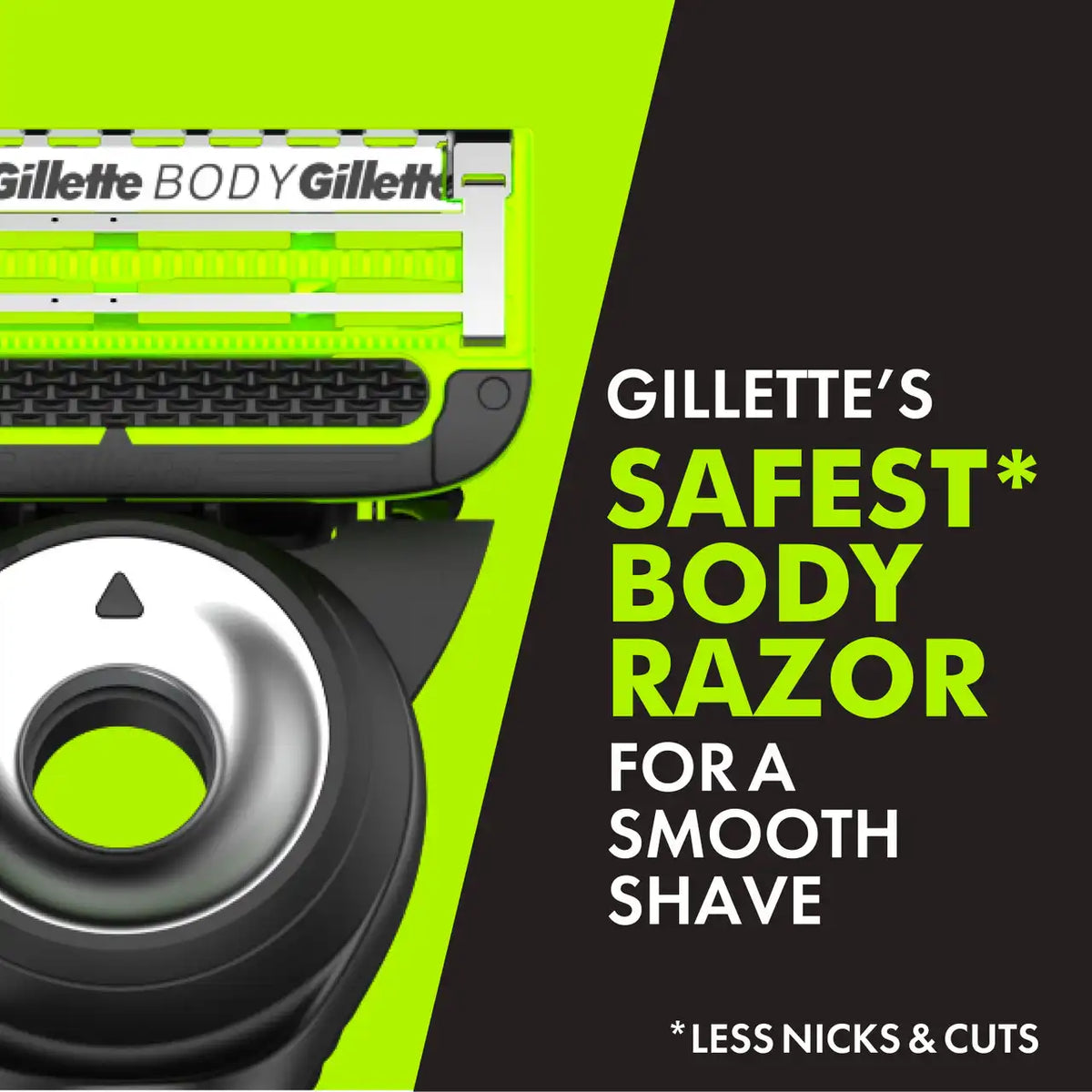 GilletteLabs Body + Intimate Razor For Men with Magnetic Shower Hanger, Handle, 4 Blade Refill Cartridges